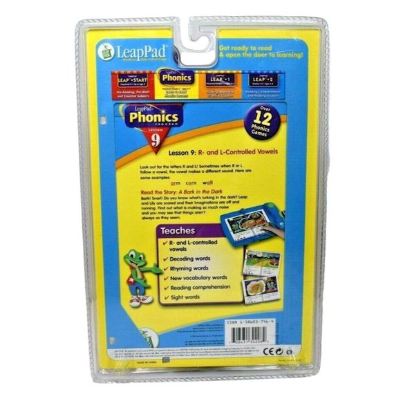 Leap Frog Leap Pad Phonics Book and Cartridge A Bark in the Dark Lesson 9 new - Picture 2 of 2